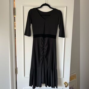 Elegant Black Midi Dress